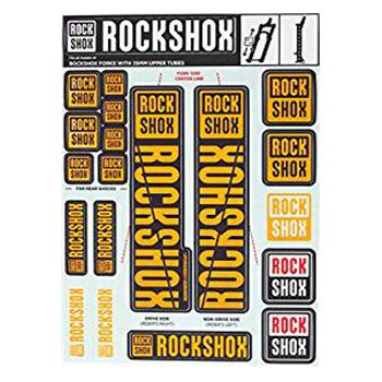 UNIVERSAL DECAL KIT ORANGE COLOR FOR FORKS ROCK SHOX 35 mm