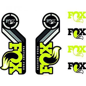 UNIVERSAL DECAL KIT YELLOW FOR FORKS AND SHOCKS FOX 2015/16